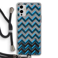 Onderbroken lijn: OnePlus 9 Transparant Hoesje met koord