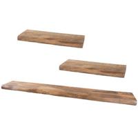 Home67 - Wandplank Pure Mangohout - Set van 3 Groot