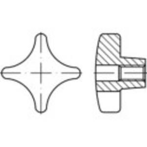 TOOLCRAFT 138248 Kruisgrepen 20 mm Gietijzer 5 stuk(s)