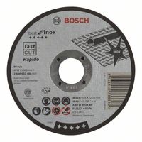 Bosch Accessoires Doorslijpschijf recht Best for Inox - Rapido A 60 W INOX BF, 115 mm, 22,23 mm, 0,8 mm 1 stuks - 2608603486