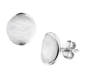 Oorknoppen Scratch zilver 10 mm x 9 mm