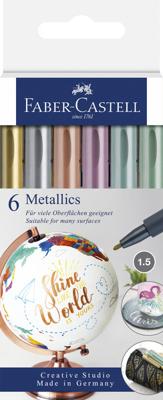 Faber Castell Marker Metallic - Kleur assorti - lijnbreedte 1,5mm