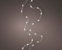 MicroLED string BO l95 cm zilver/wt kerst - Lumineo