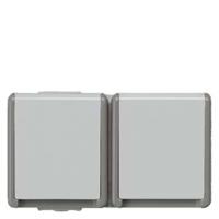 Siemens 5UB4722 Wandcontactdoos met randaarde Delta Grijs Schakelmateriaal 1 stuk(s)