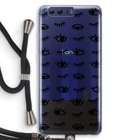 Eye pattern #2: Honor 9 Transparant Hoesje met koord