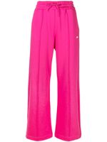 MSGM pantalon de jogging ample à logo imprimé - Rose - thumbnail