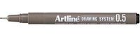 Fineliner Artline 0.5mm zwart