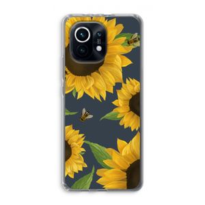 Sunflower and bees: Xiaomi Mi 11 Transparant Hoesje