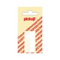 Plakcijfer Helvetica 40 mm wit 1 Pickup - Pickup