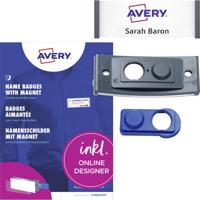 Avery-Zweckform POL30MA02-10DR Naamplaatje (b x h) 70 mm x 30 mm 10 stuk(s)