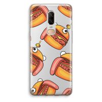 Hamburger: OnePlus 6 Transparant Hoesje