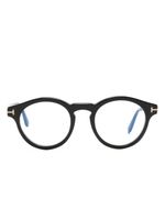 TOM FORD Eyewear lunettes de vue à monture ronde - Noir