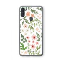 Botanical sweet flower heaven: Samsung Galaxy A11 Transparant Hoesje