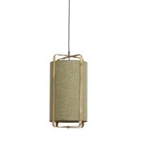 Hanglamp Sendai groen bamboe naturel M