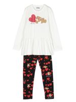 Moschino Kids ensemble à imprimé graphique Teddy Bear - Noir - thumbnail