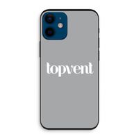 Topvent Grijs Wit: iPhone 12 mini Biologisch afbreekbaar hoesje