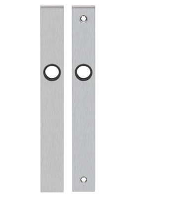 Schildpaar smal rechthoek LS rvs mat WC72 Schildpaar smal rechthoek LS rvs mat WC72