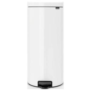 brabantia Newicon 11 17 85 Pedaalemmer (groot) 30 l Staal (Ø x h) 293 mm x 679 mm Wit Met voetpedaal 1 stuk(s)