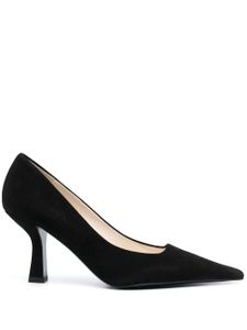 SANDRO pointed-toe 90mm suede pumps - Noir