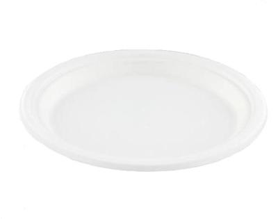 Conpax bord, uit suikerriet, 23 cm, wit, pak van 50 stuks