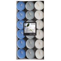 Geur theelichtjes/waxinelichtjes - Mega pack - 36x - Fresh Linen aroma - 4,5 branduren