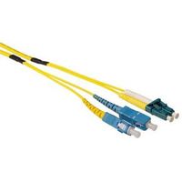 ACT 50 meter Singlemode 9/125 OS2 duplex ruggedized fiber kabel met LC en SC connectoren - thumbnail