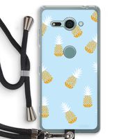 Ananasjes: Sony Xperia XZ2 Compact Transparant Hoesje met koord