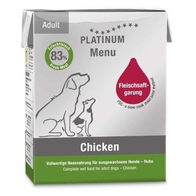 PLATINUM Menu Adult Chicken - natvoer voor honden - 375g