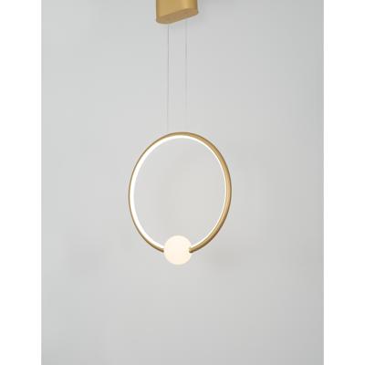 Lyora HanglampCelia goud met wit rond - 9820604