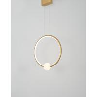 Lyora HanglampCelia goud met wit rond - 9820604