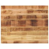 Tafelblad rechthoekig 90x80x3,8 cm massief ruw mangohout