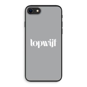 Topwijf Grijs Wit: iPhone SE 2020 Biologisch afbreekbaar hoesje