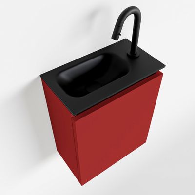 Toiletmeubel Mondiaz Ture | 40 cm | Meubelkleur Fire | Eden wastafel Urban Links | 1 kraangat