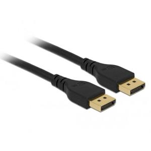 Delock 85910 DisplayPort-kabel DisplayPort Aansluitkabel DisplayPort-stekker 2 m Zwart 8K UHD, Vergulde steekcontacten, Afgeschermd (drievoudig)