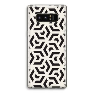 Crazy pattern: Samsung Galaxy Note 8 Transparant Hoesje
