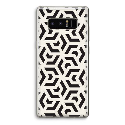 Crazy pattern: Samsung Galaxy Note 8 Transparant Hoesje