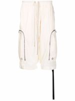 Rick Owens DRKSHDW short Bauhaus à coupe sarouel - Blanc