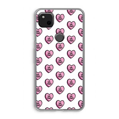 GIRL POWER: Google Pixel 4a Transparant Hoesje