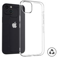 Accezz 100% Recycled Clear Backcover iPhone 15 Plus Smartphone screenprotector Transparant - thumbnail