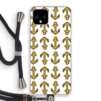 Musketon Anchor: Pixel 4 Transparant Hoesje met koord