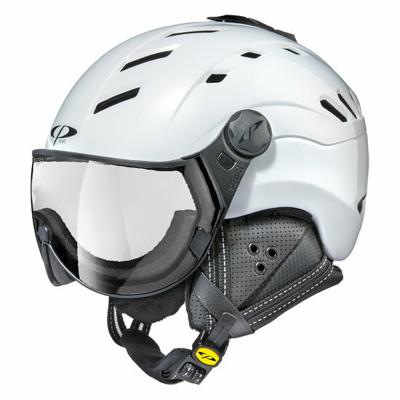 CP Camurai skihelm wit - meekleurend vizier - kies uit 7 soorten !