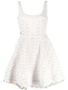 Philipp Plein robe Sangallo courte en cuir - Blanc