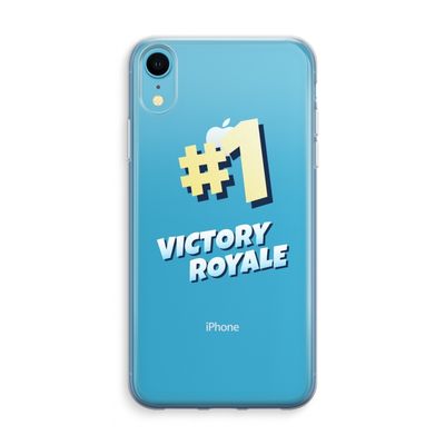 Victory Royale: iPhone XR Transparant Hoesje