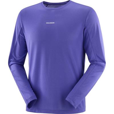 Salomon Shakeout core ls tee heren - PAARS - Heren