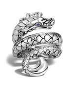 John Hardy bague Legends Naga ornée de saphir - Argent - thumbnail