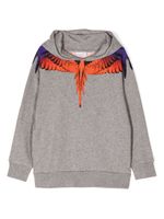 Marcelo Burlon County Of Milan Kids hoodie à imprimé Wings - Gris