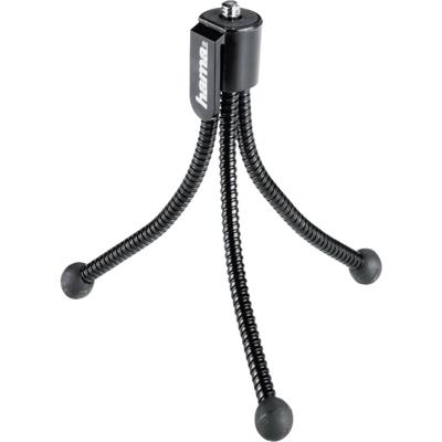 Hama Ministatief 1/4 inch Werkhoogte: 7 - 10 cm Zwart Voor smartphones en GoPro