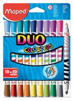 Viltstift Maped Color&apos;peps duo karton ophangdoos 10stuks - thumbnail