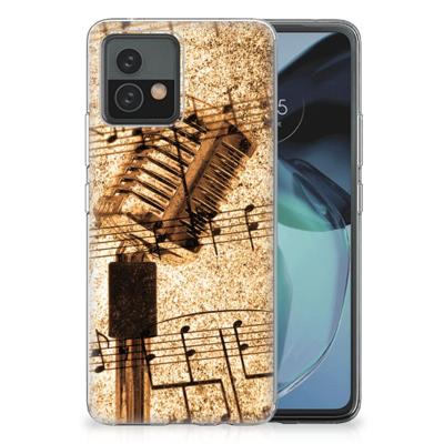 Motorola Moto G72 | Siliconen hoesje | met foto Bladmuziek