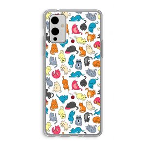 Kleurrijke katten: OnePlus 9 Transparant Hoesje